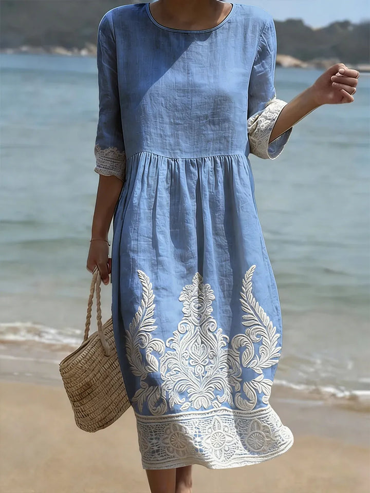 Robe décontractée pour femme avec imprimé floral