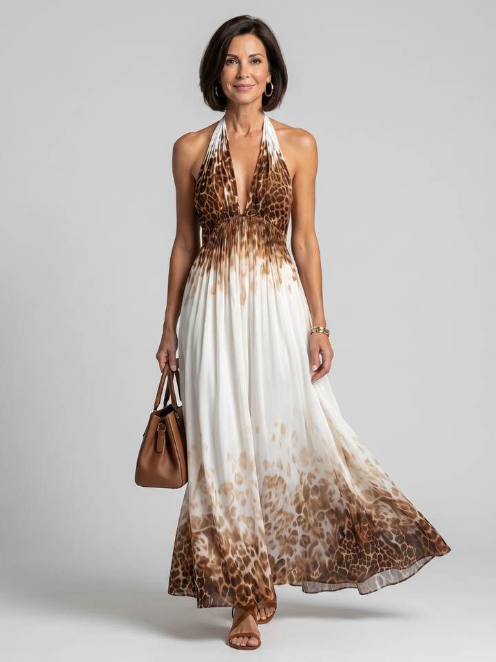 Sophie | Robe Maxi Halter Fluide