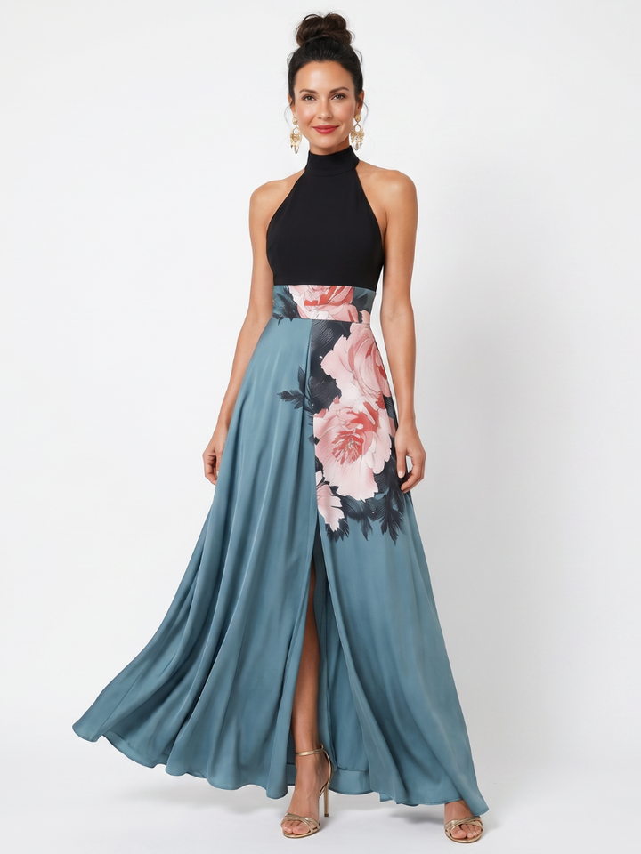 Olympas | Robe Maxi à Bustier Floral
