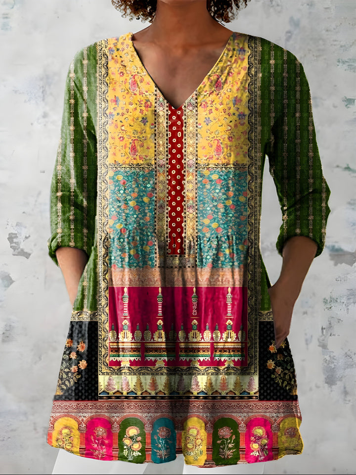 Melody | Blouse Longue avec Décolleté en V
