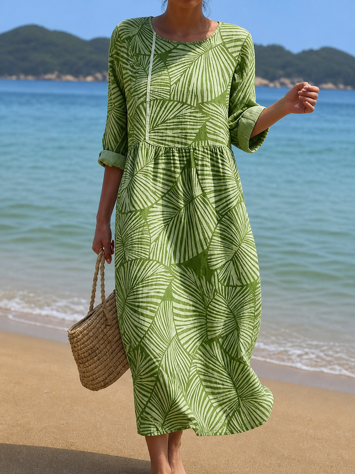 Robe décontractée pour femme avec imprimé floral