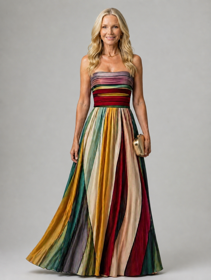 Delaney | Robe A-Line Sans Bretelles Sans Effort