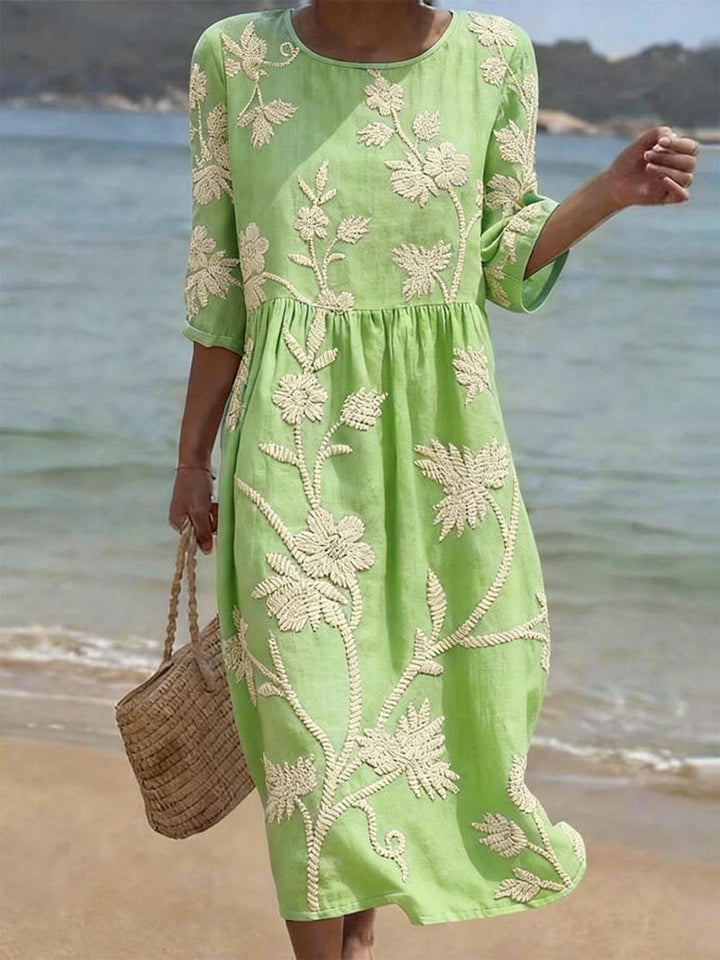 Robe décontractée pour femme avec imprimé floral