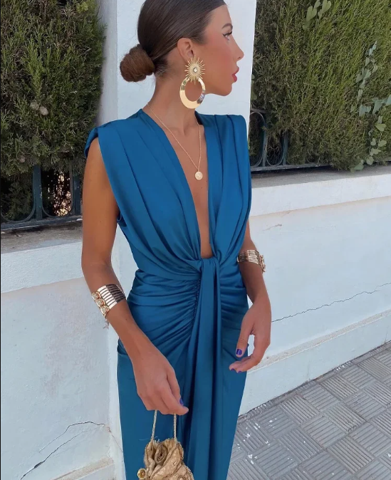 Elise | Robe de Soirée Élégante Drapée
