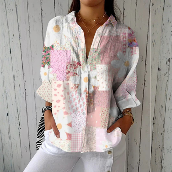 Stephanie™ | Blouse Patchwork Marguerite