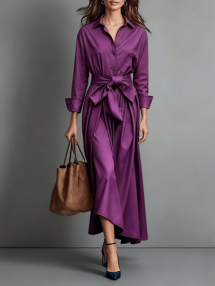 Marise™ | Robe longue élégante avec nœud