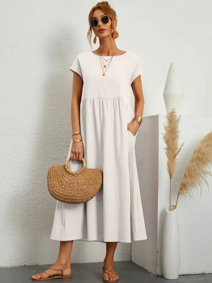 HEIKE | ROBE MI-LONGUE FLUIDE D’UNE ÉLÉGANCE INTEMPORELLE - North & Co. Canada