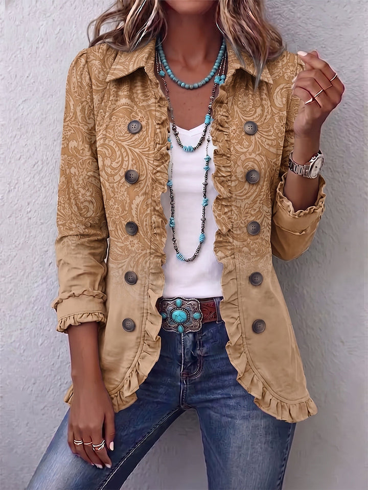 Crestelle™ | Veste à volants avec imprimé à motifs western