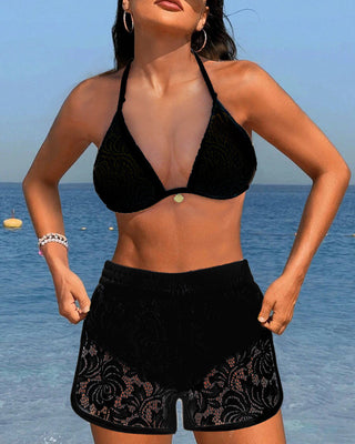Sofía™ | Bikini élégant en dentelle lisse