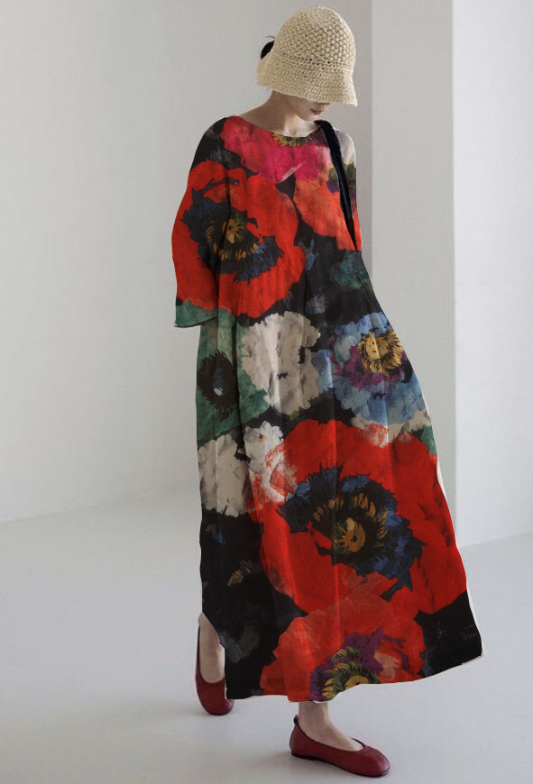 Robe d'été à fleurs Rosa