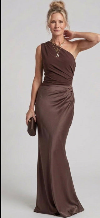 Lena | Robe Maxi à Une Épaule