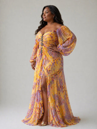 Kathleen | Robe Plissée Décolletée