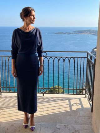 Bettany | Robe Midi à Col Drapé