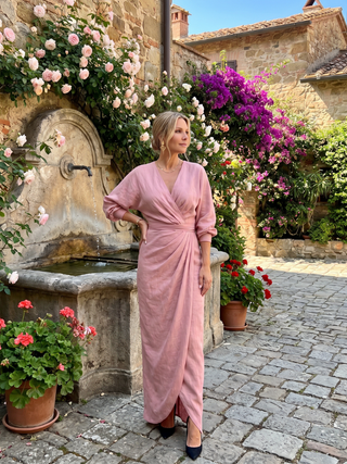 Cecilia | Robe Midi Drapée