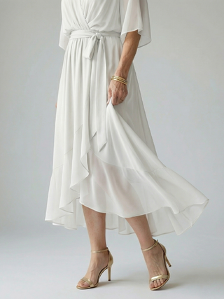 Mireille | Robe Midi Doucement Drapée