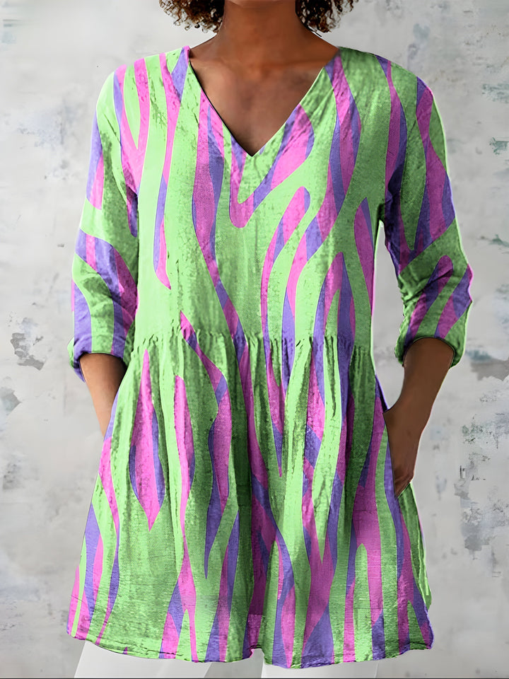 Lyla | Longue Blouse avec Décolleté en V