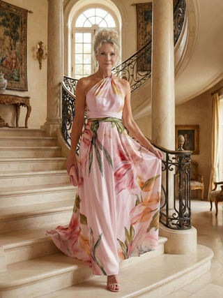 Robe longue légère à fleurs Amiel™