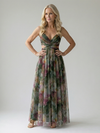 Lindsay | Robe Maxi à Enveloppe Fluide