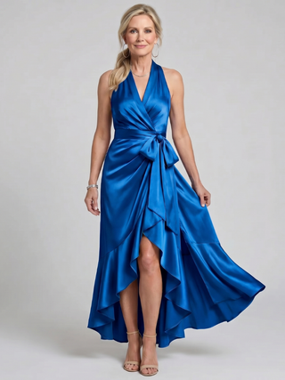 Della | Robe Midi à Encolure Halter