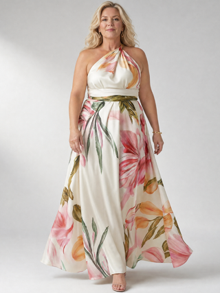 Robe longue légère à fleurs Amiel™
