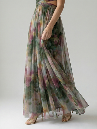 Lindsay | Robe Maxi à Enveloppe Fluide