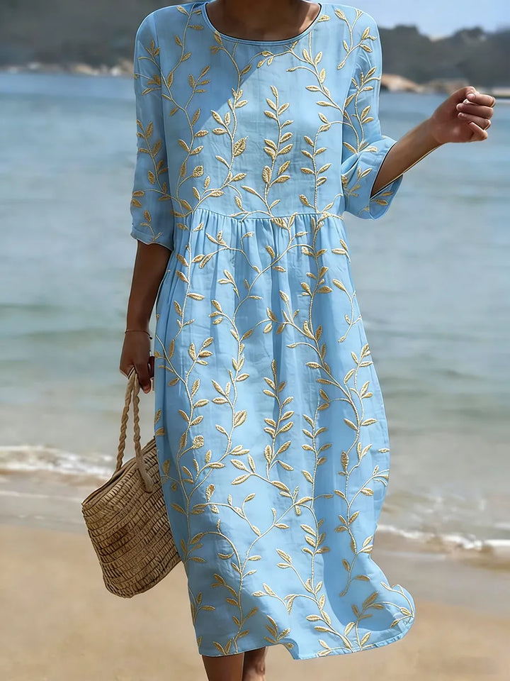 Robe décontractée pour femme avec imprimé floral