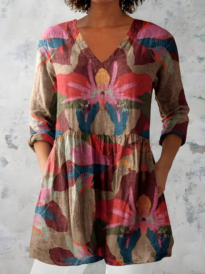 Cassidy | Blouse Longue à Col V
