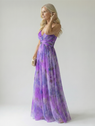 Lindsay | Robe Maxi à Enveloppe Fluide