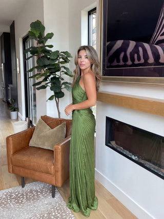 Aurelia | Robe plissée à une épaule