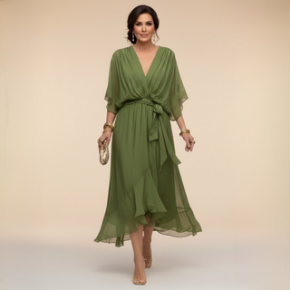 Monica | Robe à col en V