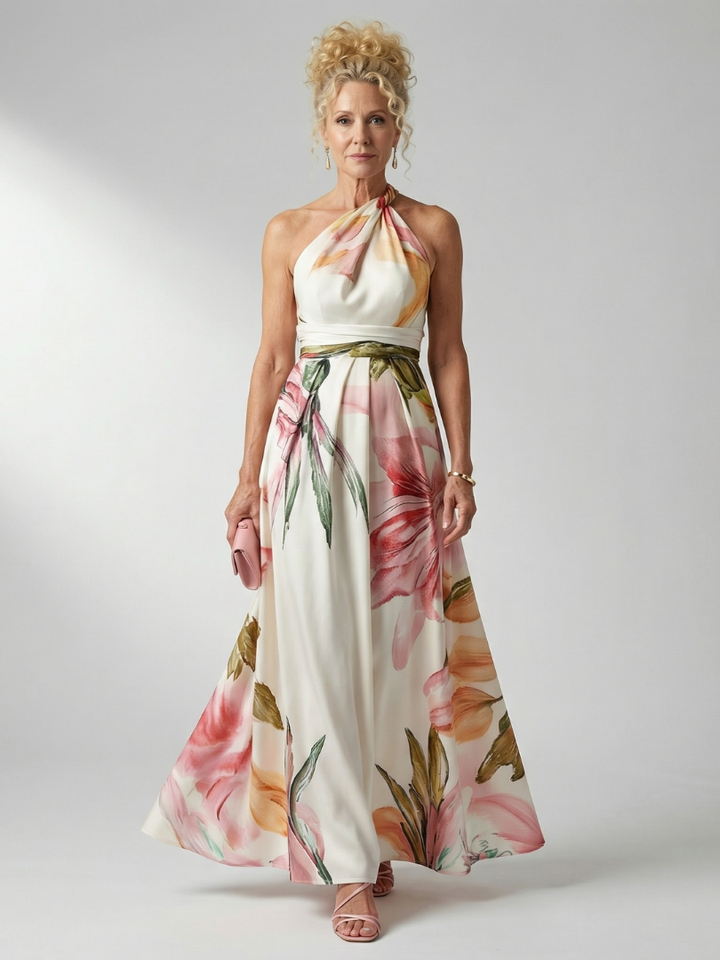 Robe longue légère à fleurs Amiel™