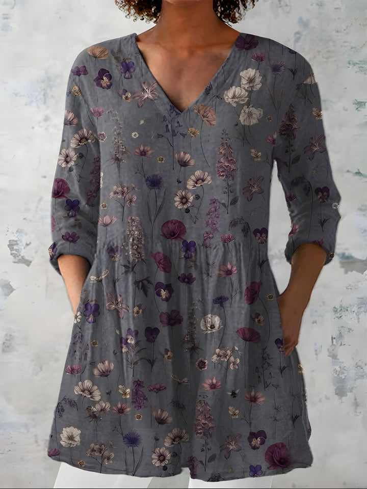 Addison | Blouse Longue avec Col en V