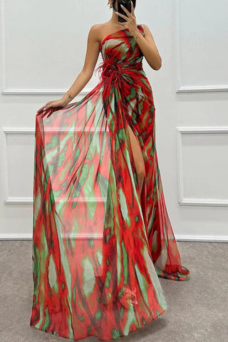 Nicolette | Robe de Soirée Drapée à Une Épaule