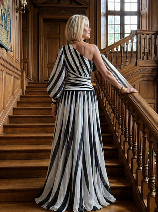 Amelie | Robe Maxi Fluide à Épaule Unique