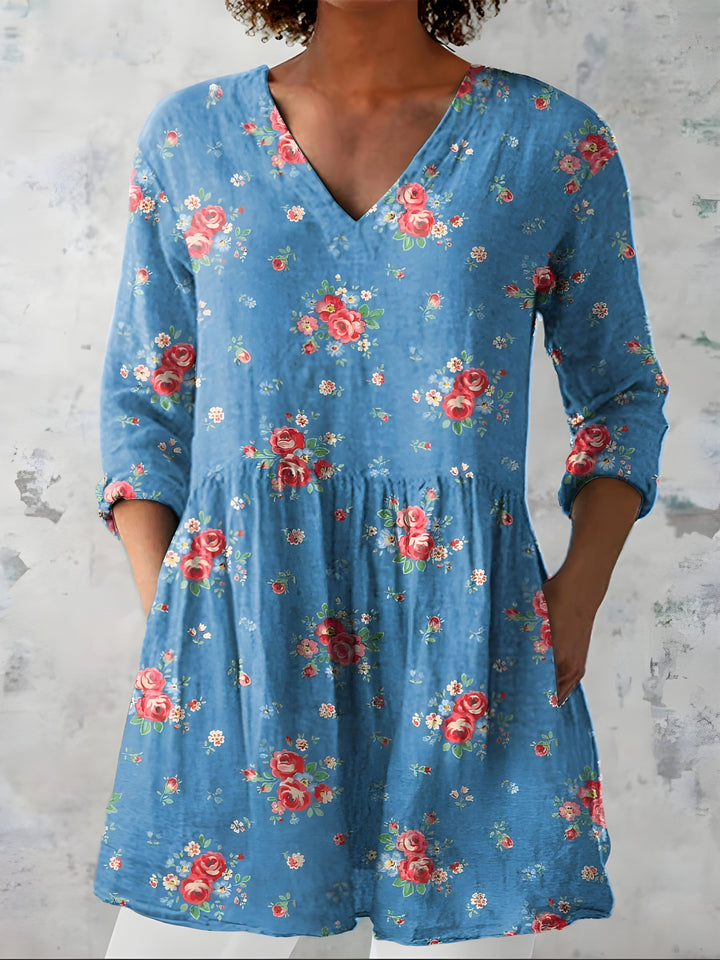 Lucia | Blouse Longue avec Décolleté en V