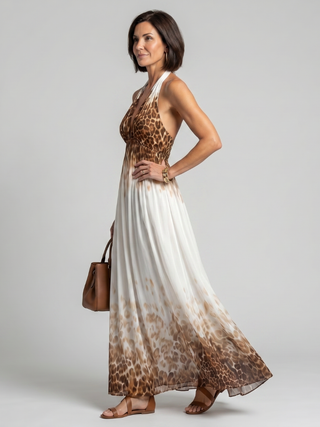 Sophie | Robe Maxi Halter Fluide