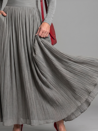 Diane | Robe Midi à Manches Longues et Col Roulé