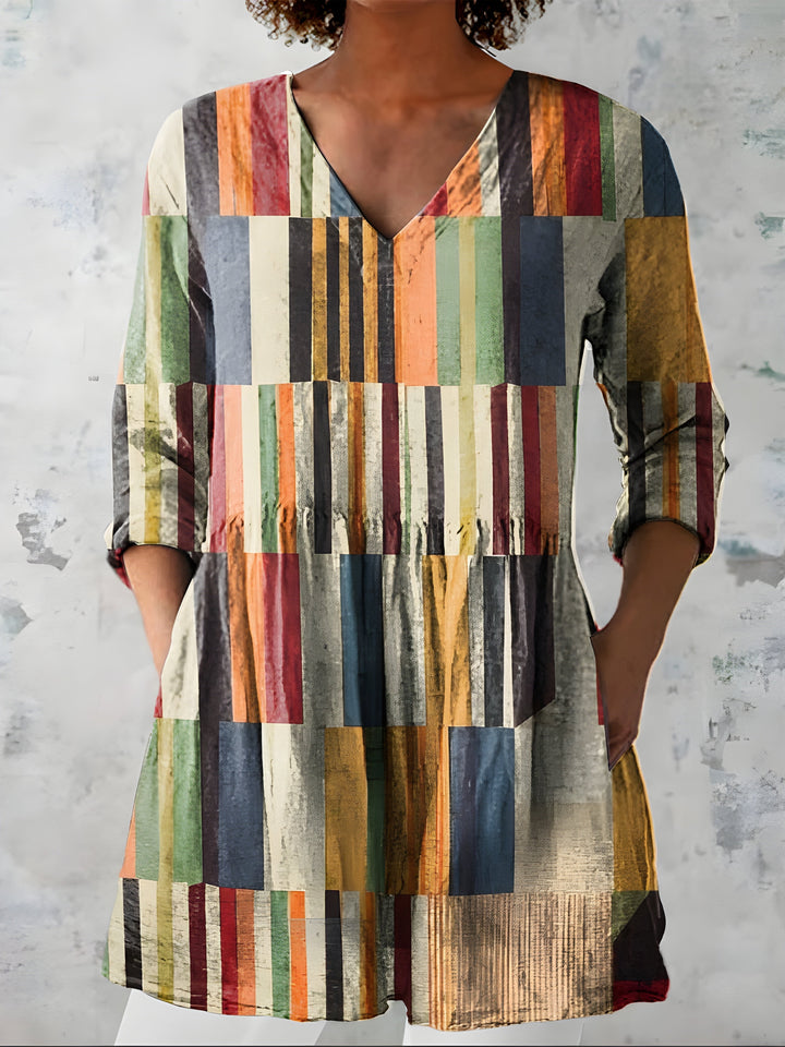 Lydia | Blouse Longue avec Décolleté en V