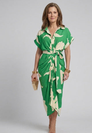 Patricia | Robe Chemise Élégante avec Ceinture