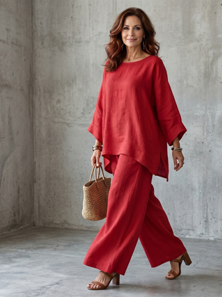Prue | Ensemble Tunique Oversize Pantalon Large