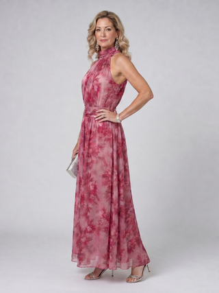 Avien™ Robe mi-longue souple à encolure dos nu