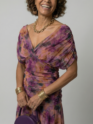 Calen | Robes Midi Fluides Off Shoulder