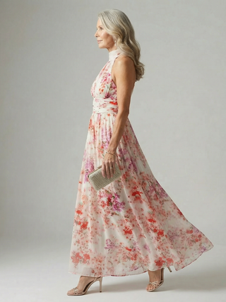 Cassandra | Robe Maxi Florale Élégante