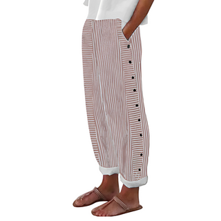 Dagny | Pantalons rayés d'été élégants