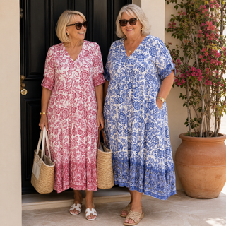 Keisha | Robe Fleurie à Col V Élégante