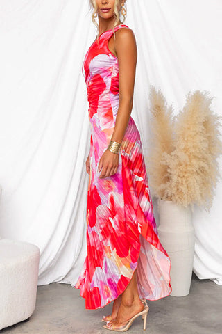 Victoria | Robe Maxi Plissée à Une Épaule