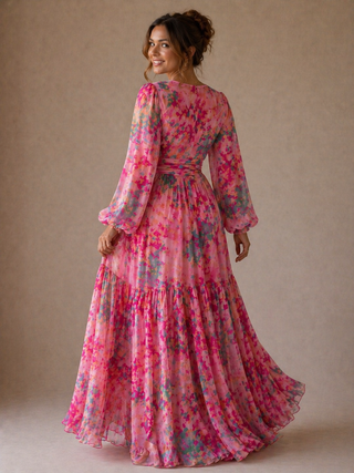 Elspeth | Robe portefeuille florale fluide
