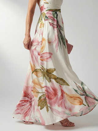 Cressida | Robe Maxi Floral à Dos Nu