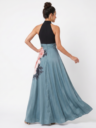 Seraphie | Robe Maxi Fleurie à Dos Nu