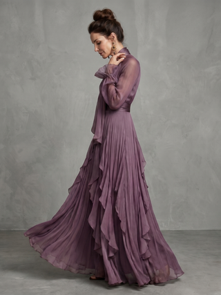 Gloria | Robe Maxi à Col Nœud